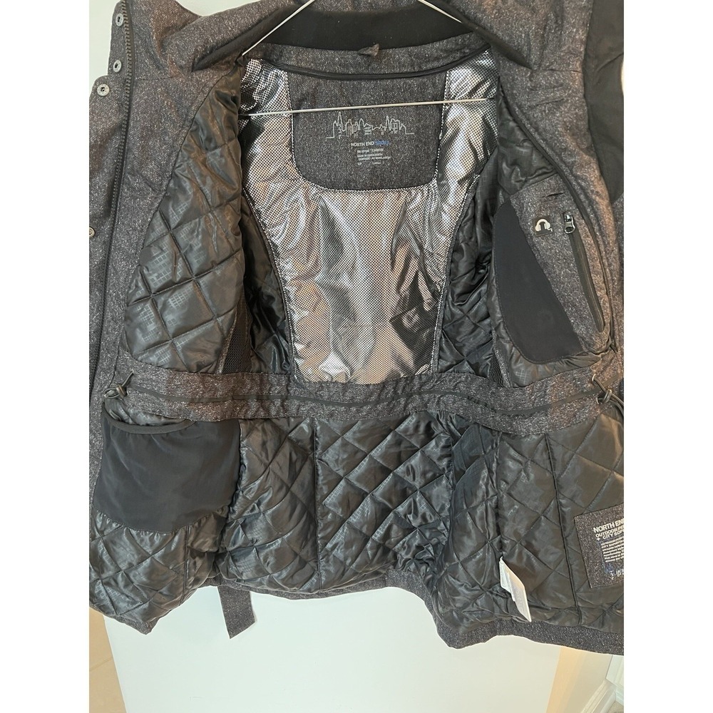 NFL Super Bowl The North Face Jacket Women Small Herringbone Belted Parka - Picture 16 of 16